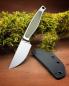 Preview: Krauts Knives Autobahn stonewash Micarta grün