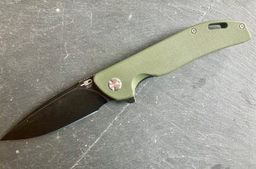 Bestech Knives Titan Bison black green G10