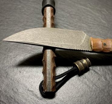 Preview: Semi Custom Knife Heidi Blacksmith mit Micarta und Bead