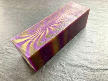 Pen Blank Cast Polyester Festival lila mit gold glitter Stre