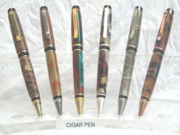 Bausatz Drehkugelschreiber 6c Cigar Pen Chrom