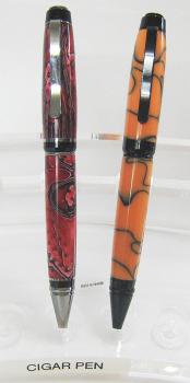 Bausatz Drehkugelschreiber 6bc Cigar Pen Black Chrom