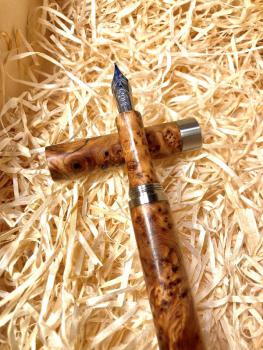 Bausatz Füllfederhalter Notarius Edelstahl Griffstück gerade