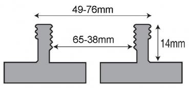 Spannbacken N3 Round Jaws geriffelt