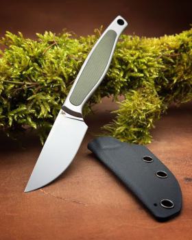 Krauts Knives Autobahn stonewash Micarta grün