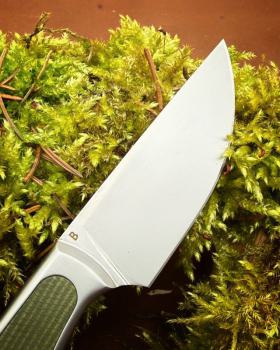 Preview: Krauts Knives Autobahn stonewash Micarta grün