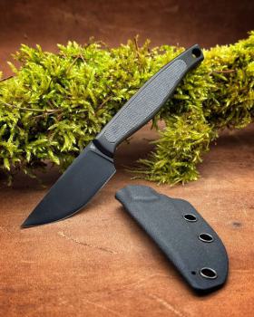 Krauts Knives Autobahn DLC Micarta schwarz