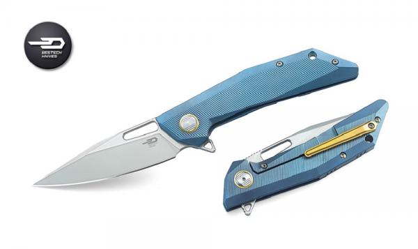 Bestech Knives Titan Shrapnel blue