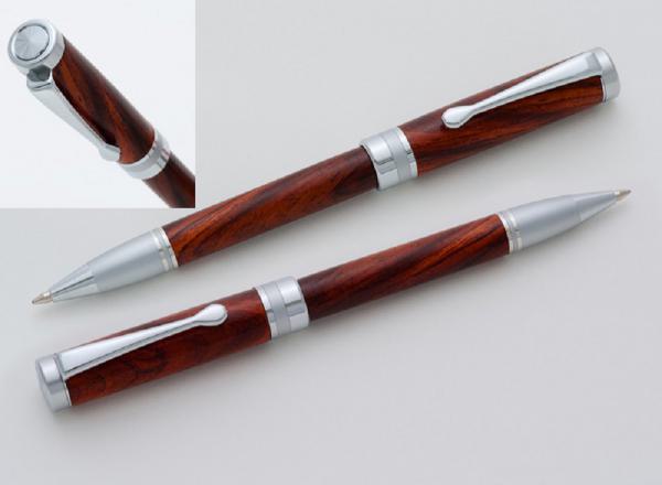 Bausatz 10x Drehkugelschreiber 7dsc American Style Chrom & S