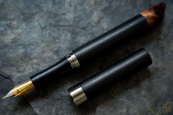 Bausatz Füllfederhalter Notarius Edelstahl Griffstück gerade