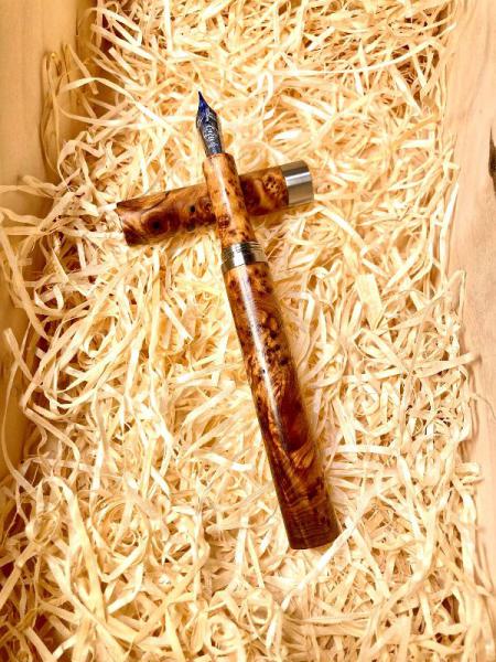 Bausatz Füllfederhalter Notarius Edelstahl Griffstück gerade