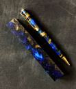 Pen Blank Acrylic schwarz blau gold